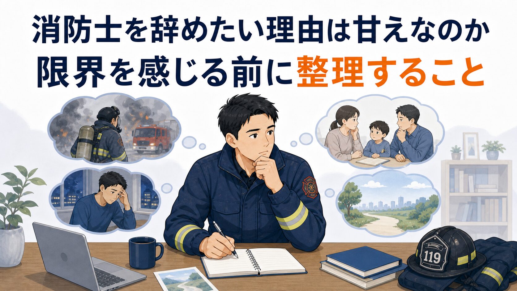 消防士を辞めたい理由は甘えなのかを整理する記事アイキャッチ