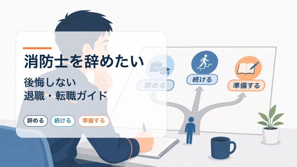 消防士を辞めたい人に向けた後悔しない退職・転職準備ガイドのアイキャッチ