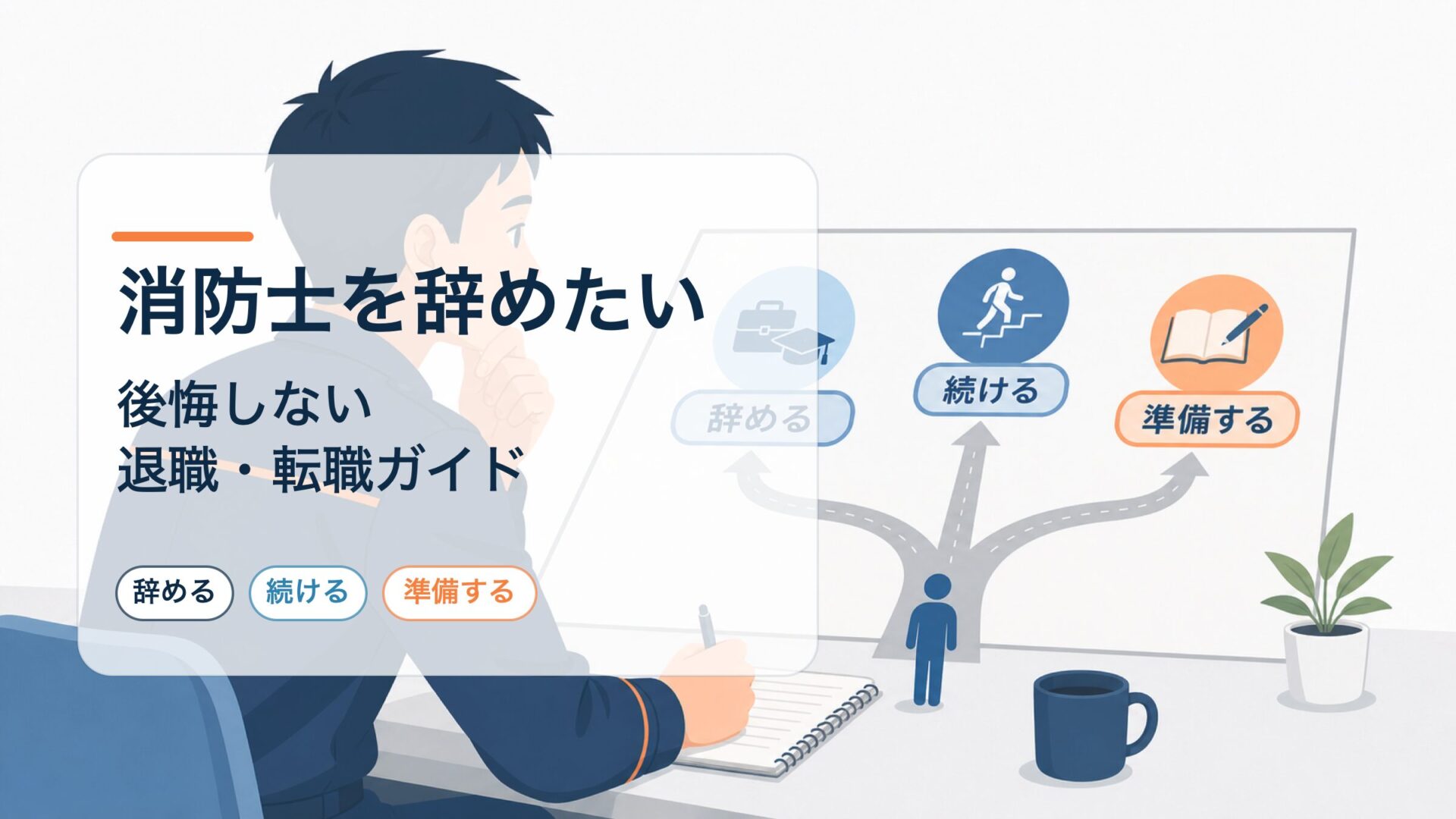 消防士を辞めたい人に向けた後悔しない退職・転職準備ガイドのアイキャッチ